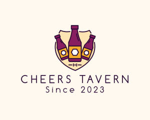 Pub - Beer Pub Shield logo design