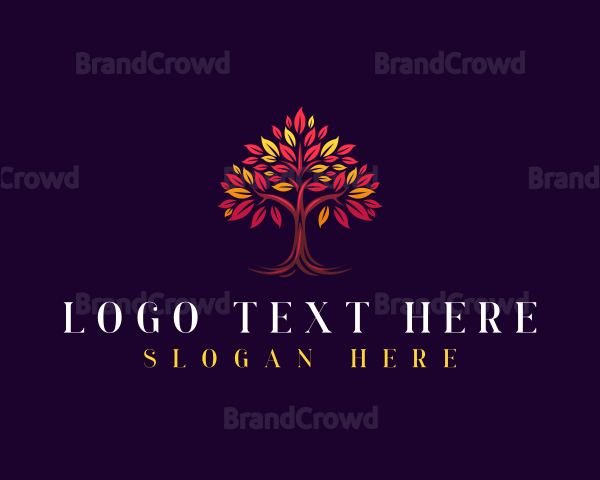 Leaf Tree Branches Logo