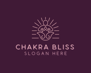 Chakra - Yoga Relaxation Wellness logo design