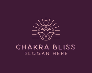 Yoga Relaxation Wellness logo design