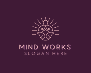 Yoga Relaxation Wellness logo design