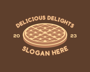 Delicious Waffle Snack logo design