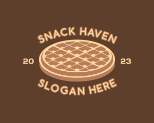 Delicious Waffle Snack logo design