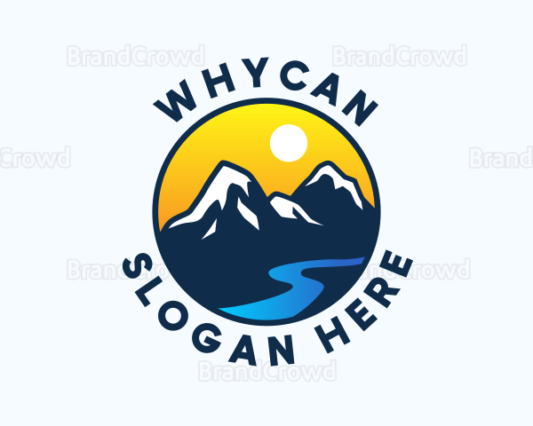 Mountain Alpine Landscape Logo