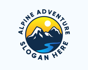 Alpine - Mountain Alpine Landscape logo design