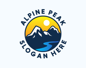 Alpine - Mountain Alpine Landscape logo design