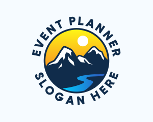 Himalayas - Mountain Alpine Landscape logo design