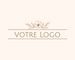 Yoga Center - Yoga Aesthetic Floral Beauty logo design