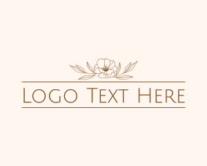 Yoga Aesthetic Floral Beauty Logo