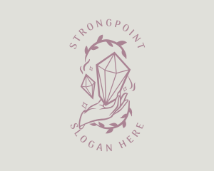 Jewel - Crystals Jewelry Hand logo design