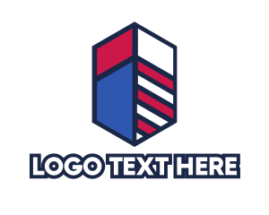 Hexagonal - Hexagonal Stripes Badge logo design