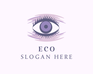 Purple Eyelash Extension Logo