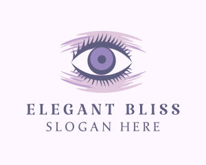 Purple Eyelash Extension Logo