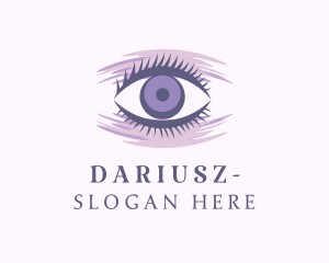 Purple Eyelash Extension Logo