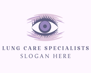 Purple Eyelash Extension logo design