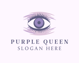 Purple Eyelash Extension logo design