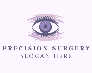 Purple Eyelash Extension logo design