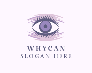 Cosmetic Surgeon - Purple Eyelash Extension logo design