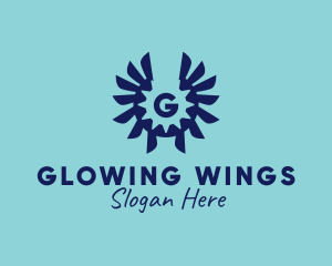 Gear Wings Industrial Machinist logo design