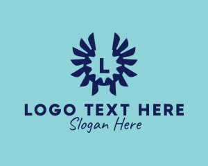Letter - Gear Wings Industrial Machinist logo design