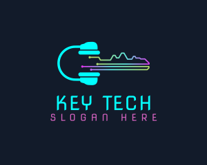 Headset Sound Key logo design