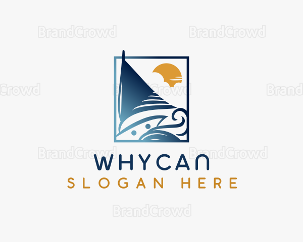 Yacht Sail Boat Logo