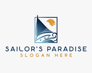 Boat - Yacht Sail Boat logo design