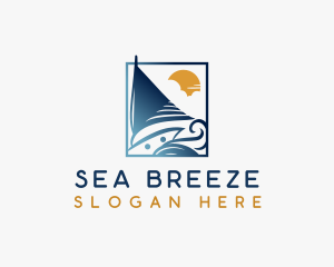 Sail - Yacht Sail Boat logo design