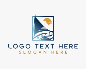 Ocean - Yacht Sail Boat logo design
