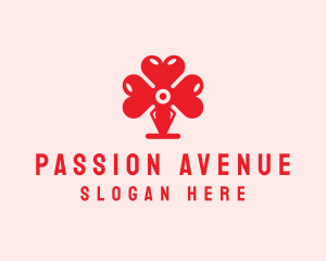 Passion - Red Valentine Heart logo design