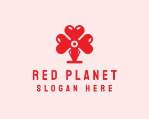 Red Valentine Heart logo design