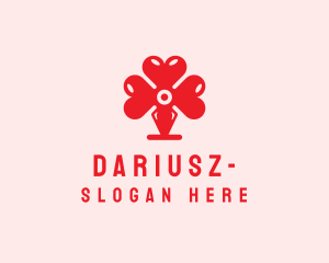 Dating Site - Red Valentine Heart logo design