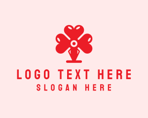 Lovely - Red Valentine Heart logo design