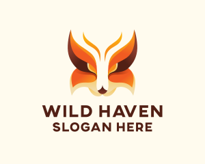 Wild Fox Animal logo design