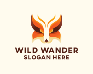 Wild Fox Animal logo design