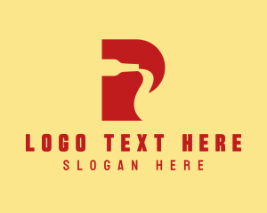 Lager - Letter P Soda Bottle logo design