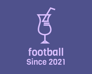 Alcohol - Purple Cocktail Drink logo design