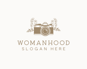 Floral Photography Camera Logo