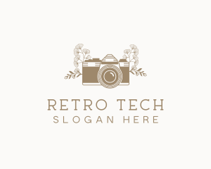 Floral Photography Camera logo design