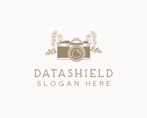 Videography - Floral Photography Camera logo design