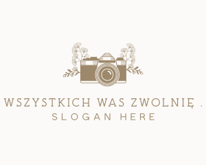 Floral Photography Camera logo design