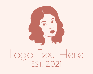 Vlogger - Beauty Woman Hairdresser logo design
