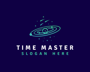 Space Galaxy Time logo design