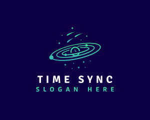 Space Galaxy Time logo design