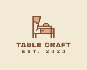 Table - Vanity Table Furniture logo design