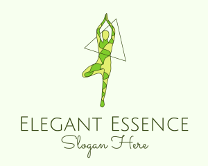 Graceful - Nature Yoga logo design