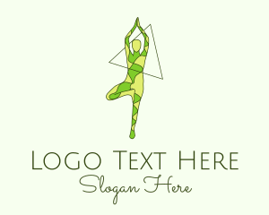 Gymnastics - Nature Yoga logo design