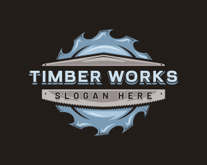 Sawmill - Carpentry Sawmill Workshop logo design