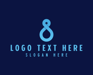 Commercial - Modern Loop Number 8 logo design