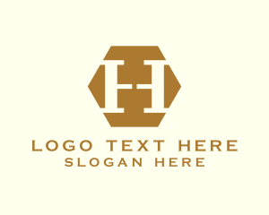 Interior - Elegant Luxury Brand Letter H logo design